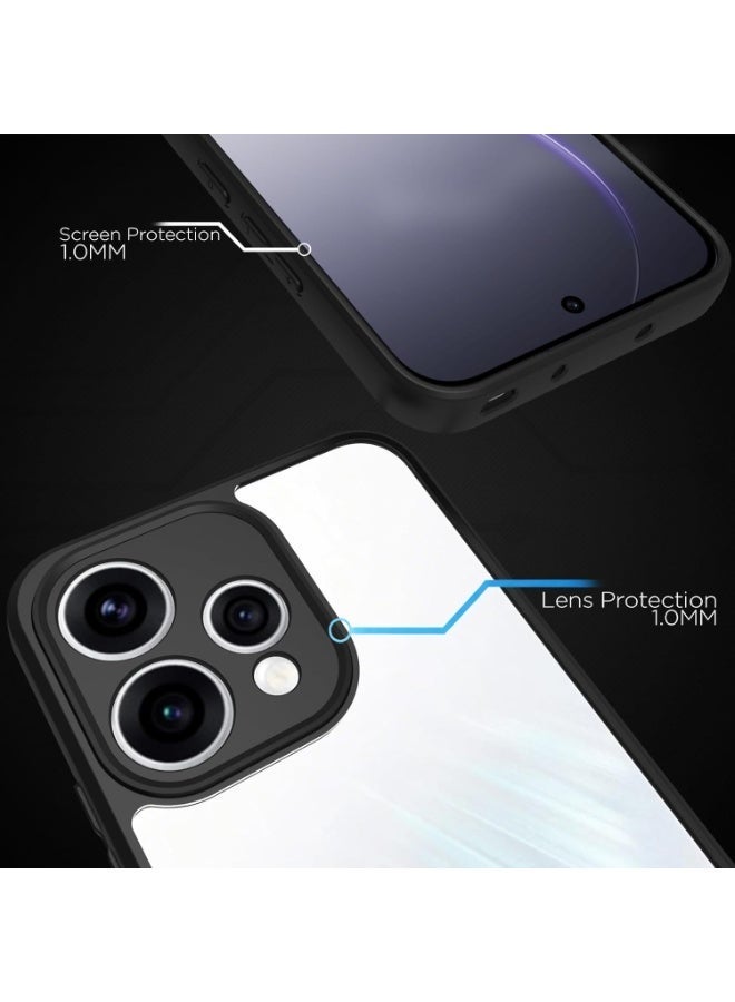 جراب حماية خلفي صلب شفاف مقاوم للصدمات لهاتف OPPO Reno 15 [مضاد للاصفرار]، غطاء خلفي شفاف مع حواف من مادة TPU لحماية الهاتف. - Image 5